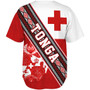 Tonga Baseball Shirt Ngatu Flag And Coat Of Arms