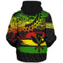 Hawaii Sherpa Hoodie Kanaka Maoli Tribal Polynesian Grunge Flag