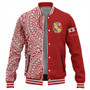 Tonga Baseball Jacket Ngatu Traditional Half Concept