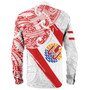 Tahiti Long Sleeve Shirt Tribal Traditional Flag