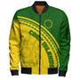 Cook Islands Custom Personalised Bomber Jacket Polynesian Tribal Patterns Curve Style