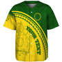 Cook Islands Custom Personalised Baseball Shirt Polynesian Tribal Patterns Curve Style