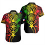 Philippines Filipinos Short Sleeve Shirt - Proud To Be Filipino Tribal Sun Batok Reggae Style