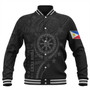 Philippines Filipinos Baseball Jacket - Proud To Be Filipino Tribal Sun Batok Grey Style