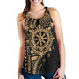 Philippines Filipinos Women Tank - Proud To Be Filipino Tribal Sun Batok Gold Style