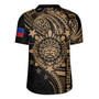 Philippines Filipinos Rugby Jersey - Proud To Be Filipino Tribal Sun Batok Gold Style
