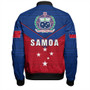 Samoa Bomber Jacket Custom Polynesian Tribal Sport Style