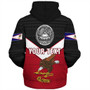 American Samoa Sherpa Hoodie Custom Polynesian Tribal Sport Style