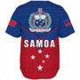 Samoa Baseball Shirt Custom Polynesian Tribal Sport Style