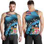 Fiji Custom Personalised Tank Top Bula Si'a Fijian Flag Tapa Patterns Style