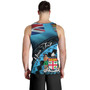 Fiji Custom Personalised Tank Top Bula Si'a Fijian Flag Tapa Patterns Style