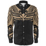 Hawaii Custom Personalised Long Sleeve Shirt Polynesian Tattoo Style