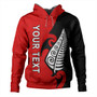 New Zealand Hoodie Custom Aotearoa Silver Fern Koru Design