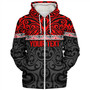 New Zealand Custom Personalised Sherpa Hoodie Aotearoa Kowhaiwhai Patterns