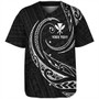 Hawaii Baseball Shirt Custom Kanaka Map Polynesian Tribal Wave