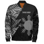 Philippines Filipinos Custom Personalised Bomber Jacket Flash Style