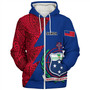 Samoa Custom Personalised Sherpa Hoodie Flash Style