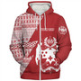 Tonga Custom Personalised Sherpa Hoodie Flash Style