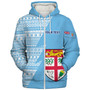 Fiji Custom Personalised Sherpa Hoodie Flash Style