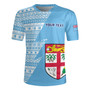 Fiji Custom Personalised Rugby Jersey Flash Style