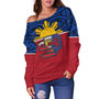 Philippines Filipinos Custom Personalised Off Shoulder Sweatshirt San Diego Tribal Patterns Style