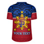 Philippines Filipinos Custom Personalised Rugby Jersey San Francisco Tribal Patterns Style