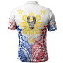 Philippines Filipinos Custom Personalised Polo Shirt Filipino Sun with Eagle Style