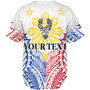 Philippines Filipinos Custom Personalised Baseball Shirt Filipino Sun with Eagle Style