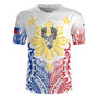 Philippines Filipinos Custom Personalised Rugby Jersey Filipino Sun with Eagle Style