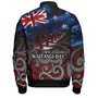 New Zealand Custom Personalised Bomber Jacket Waitangi Day Maori Patterns