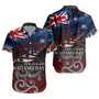 New Zealand Custom Personalised Short Sleeve Shirt Waitangi Day Maori Patterns