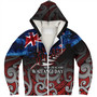 New Zealand Custom Personalised Sherpa Hoodie Waitangi Day Maori Patterns