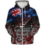 New Zealand Custom Personalised Sherpa Hoodie Waitangi Day Maori Patterns