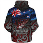 New Zealand Custom Personalised Sherpa Hoodie Waitangi Day Maori Patterns