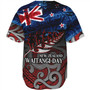 New Zealand Custom Personalised Baseball Shirt Waitangi Day Maori Patterns