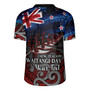 New Zealand Custom Personalised Rugby Jersey Waitangi Day Maori Patterns