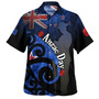 New Zealand Custom Personalised Hawaiian Shirt Anzac Day Flag Maori Patterns