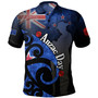 New Zealand Custom Personalised Polo Shirt Anzac Day Flag Maori Patterns