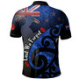 New Zealand Custom Personalised Polo Shirt Anzac Day Flag Maori Patterns