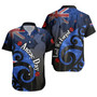 New Zealand Custom Personalised Short Sleeve Shirt Anzac Day Flag Maori Patterns