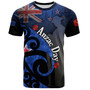 New Zealand Custom Personalised T-Shirt Anzac Day Flag Maori Patterns