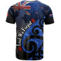 New Zealand Custom Personalised T-Shirt Anzac Day Flag Maori Patterns