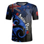 New Zealand Custom Personalised Rugby Jersey Anzac Day Flag Maori Patterns