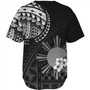 Philippines Filipinos Baseball Shirt Filipinos Sun Tribal Patterns Jasmine Flowers Style