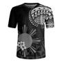 Philippines Filipinos Rugby Jersey Filipinos Sun Tribal Patterns Jasmine Flowers Style