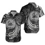 American Samoa Custom Personalised Short Sleeve Shirt Seal Tribal Patterns Tropical Flowers Curve Style
