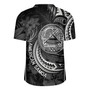 American Samoa Custom Personalised Rugby Jersey Seal Tribal Patterns Tropical Flowers Curve Style