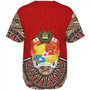 Tonga Baseball Shirt Tongan Ngatu Design