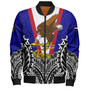 American Samoa Custom Personalised Bomber Jacket American Samoa Flag With Eagle Style