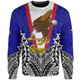 American Samoa Custom Personalised Sweatshirt American Samoa Flag With Eagle Style